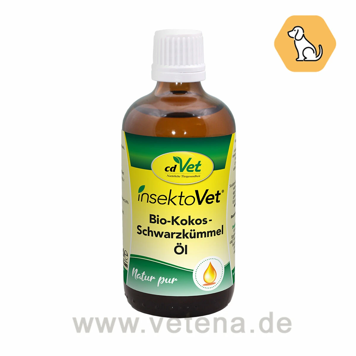 CdVet InsektoVet Bio-Kokos-Schwarzkümmel-Öl Für Hunde 1 CdVet InsektoVet Bio-Kokos-Schwarzkümmel-Öl Für Hunde