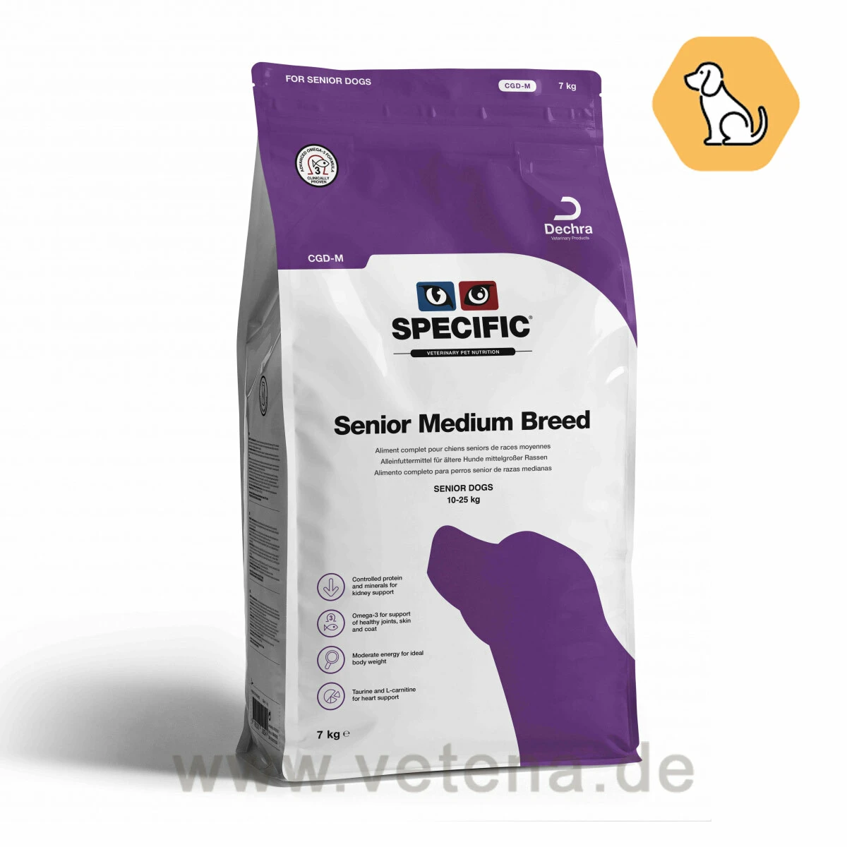 Specific Senior Medium Breed CGD-M Trockenfutter Für Hunde 1 Specific Senior Medium Breed CGD-M Trockenfutter Für Hunde